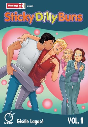 A man kisses another man while two women watch on a comic book cover.