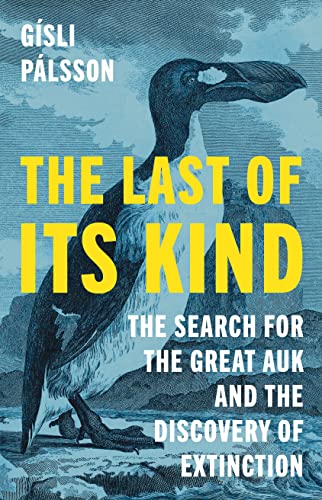 Book cover featuring a vintage illustration of a Great Auk bird.