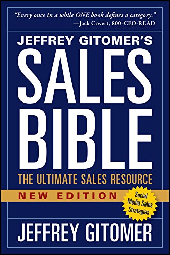 Book cover: "The Sales Bible, New Edition" by Jeffrey Gitomer.
