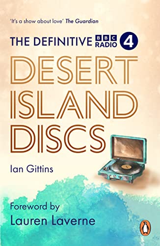 Book cover for “Desert Island Discs” featuring a vintage record player.