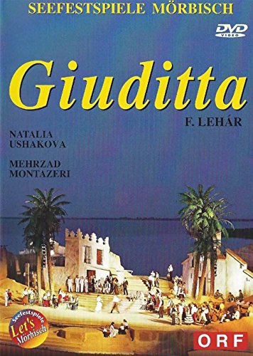 DVD cover for "Giuditta" opera featuring a castle and palm trees.