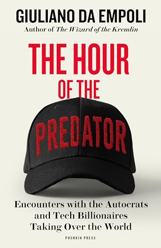 Book cover with dark ominous tone, featuring powerful men in suits and tech logos.
