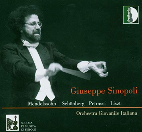 CD cover with a black-and-white photo of conductor Giuseppe Sinopoli.
