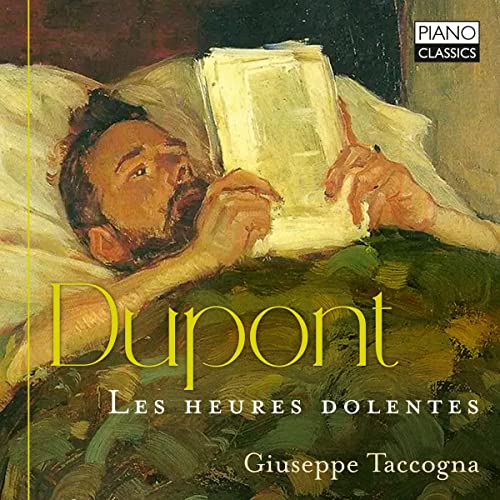 CD cover: painting of a man reading in bed, text “Dupont”.