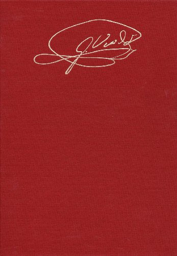 Red book cover with a white, swirling signature design.