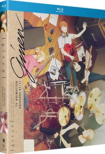 “Given” Blu-ray cover featuring anime characters playing musical instruments in a room.