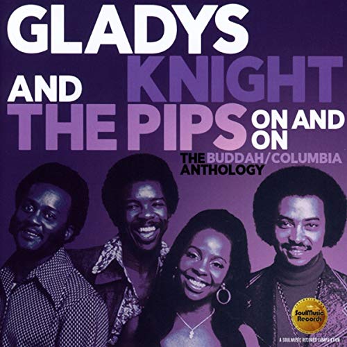 Gladys Knight and the Pips album cover with four smiling band members.