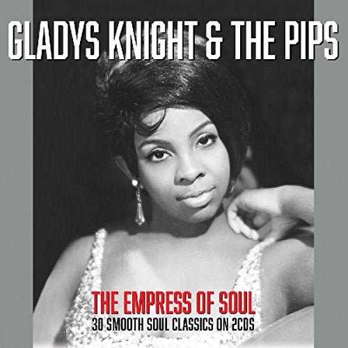 Gladys Knight portrait album cover for "The Empress of Soul" double CD.