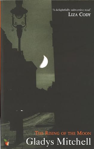 Book cover showing a crescent moon over a dark street with a streetlamp.