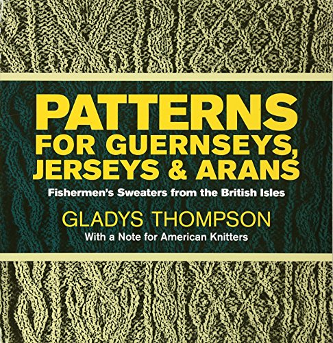 Book cover with yellow text on a dark green cable-knit sweater background.