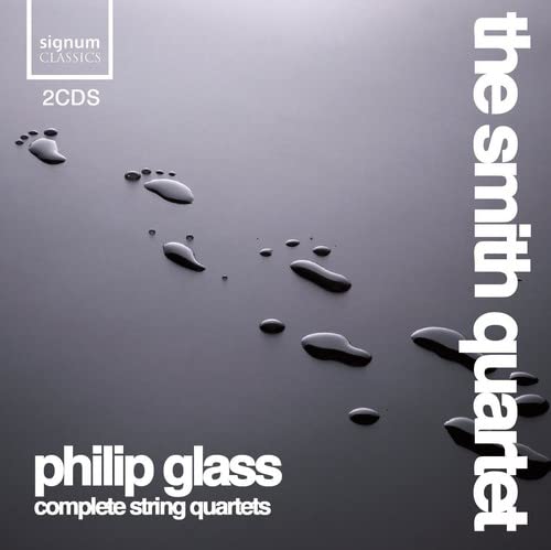 CD cover for Philip Glass’s string quartets performed by the Smith Quartet.