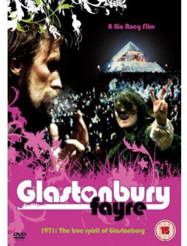 Glastonbury Fayre 1971 DVD cover with crowd and stage in background.