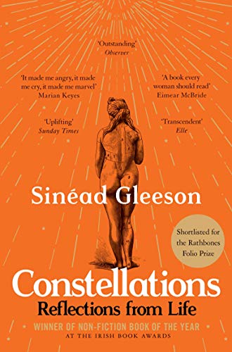 Orange book cover featuring a back view of a nude woman and white text.