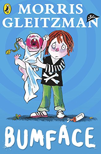 Book cover: a boy holding a crying baby, with "Bumface" text.