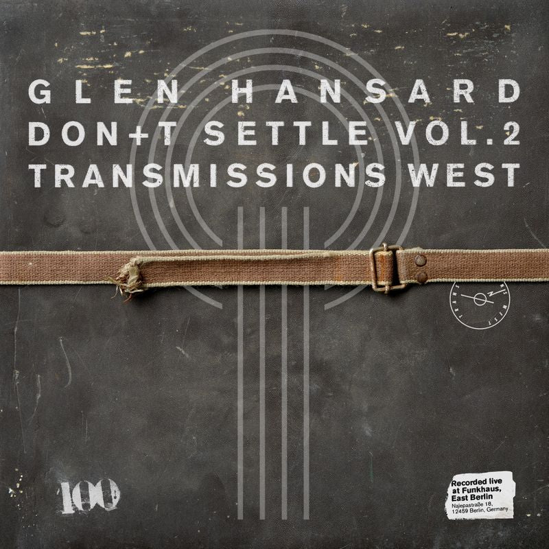 Glen Hansard album cover: dark textured background with text and straps.