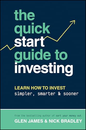Book cover: “The Quick-Start Guide to Investing” with a rising graph.