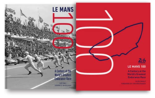 Book cover for "Le Mans 100" depicting a race start and track outline.