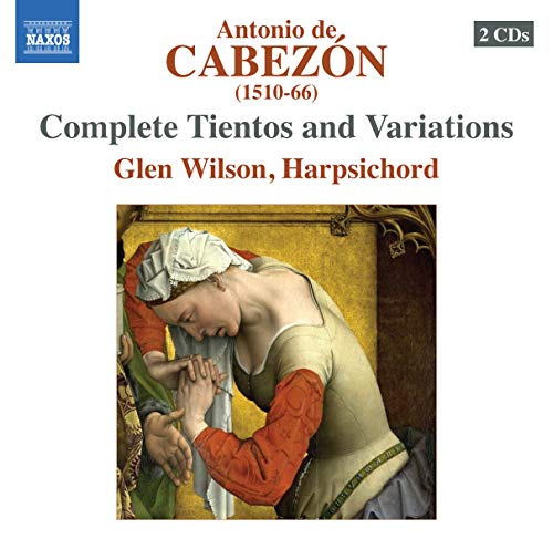CD cover featuring text about Antonio de Cabezón and a Renaissance painting of a woman.