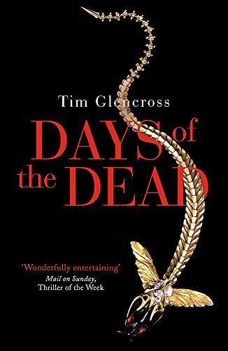 Book cover for “Days of the Dead” featuring a golden insect on black.
