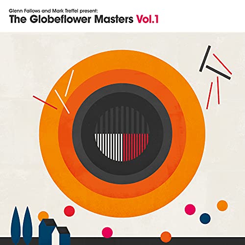 CD cover with abstract orange circle, lines, and colorful dots.