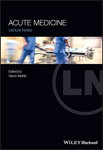Book cover: “Acute Medicine: Lecture Notes” with hospital scene imagery.