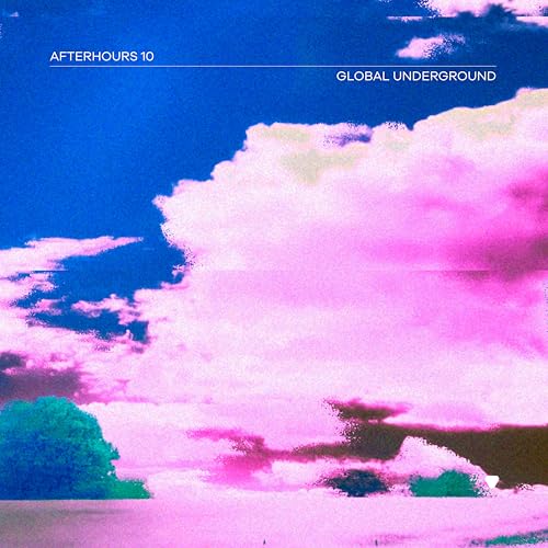CD cover with pink and blue cloudy sky, text “Global Underground”.