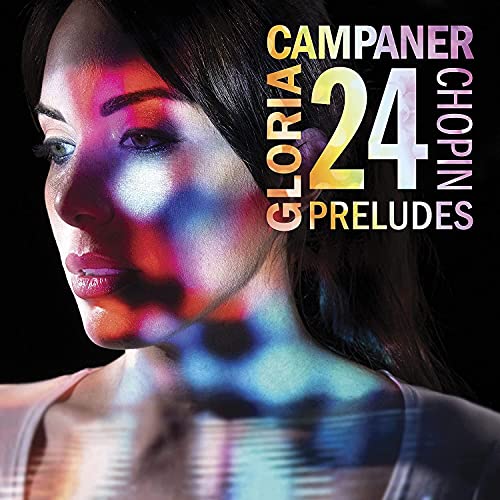 CD cover featuring pianist Gloria Campaner and colorful abstract light.