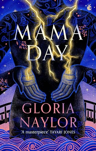 Book cover for "Mama Day" featuring hands with glowing energy and waves.