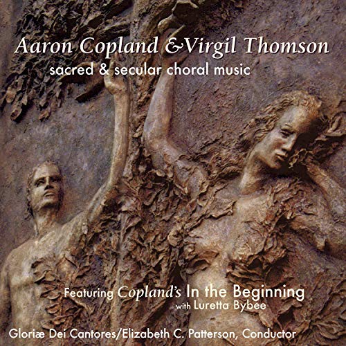 CD cover featuring a bronze relief of two figures with flowing robes and outstretched arms.