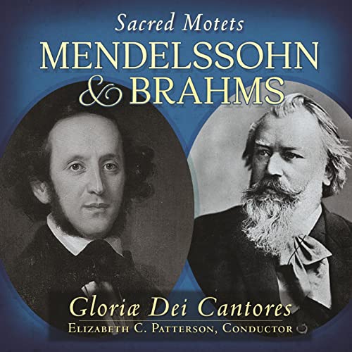 CD cover featuring portraits of composers Mendelssohn and Brahms.
