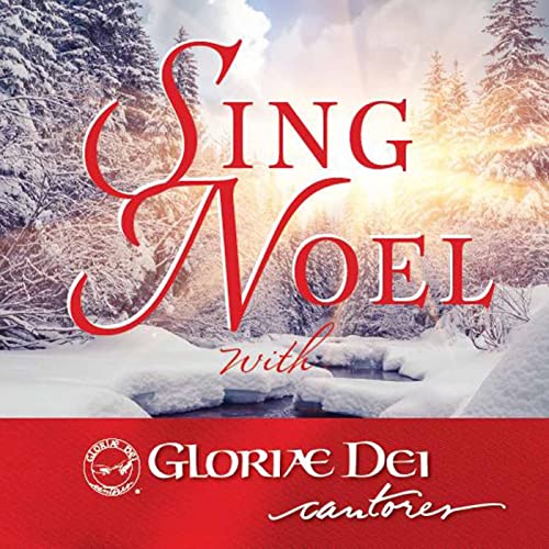 CD cover for "Sing Noel" by Gloriae Dei Cantores, winter scene.