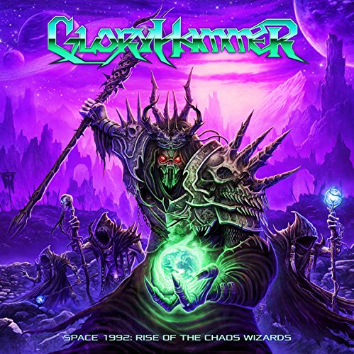 Album art showing a spiked armored figure holding a glowing orb in purple space.