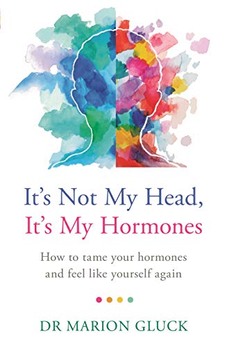 Book cover with watercolor head silhouette and title: "It's Not My Head...