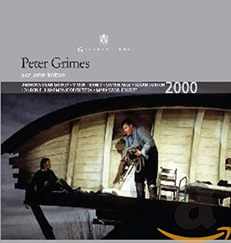 CD cover for Britten’s *Peter Grimes* featuring a man on a boat.