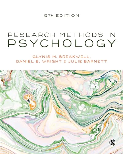 Book cover: "Research Methods in Psychology," 5th edition, with marbled design.