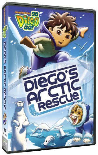DVD cover featuring Diego, a polar bear, and Baby Jaguar in an arctic setting.