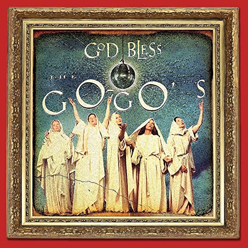 CD cover for The Go-Go's album "God Bless The Go-Go's", women in robes.