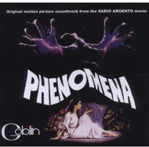 CD cover for Goblin’s “Phenomena” soundtrack, featuring a woman and claw-like shadows.