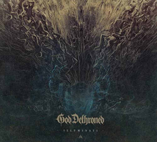 Dark, textured album cover with figures and the band name “God Dethroned”.