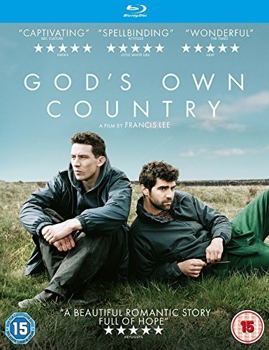 “God’s Own Country” Blu-ray cover with two men in a grassy field.