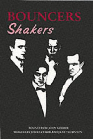 Book cover with black and white illustrations of four men in suits.