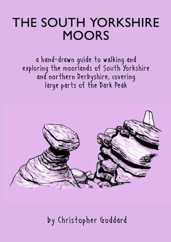 Book cover with hand-drawn illustration of rocks on moorland.