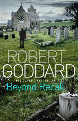 Book cover: graveyard, church, and a person seen from behind.