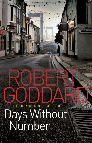 Book cover: street scene with bridge, large red text "Robert Goddard".
