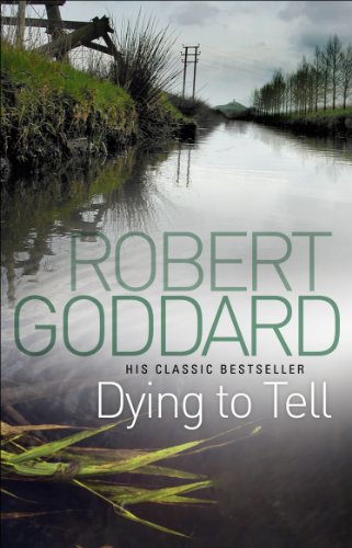Book cover: “Dying To Tell” with a canal landscape and author’s name.