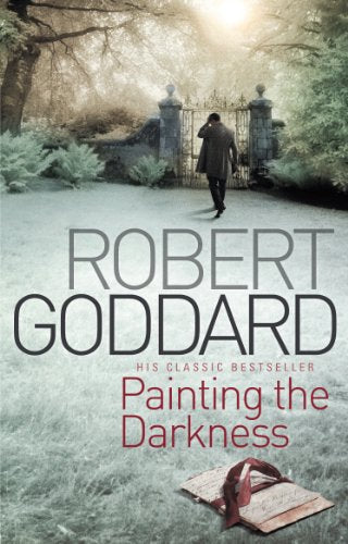 Book cover: man walking towards ornate gates, with book and letters.