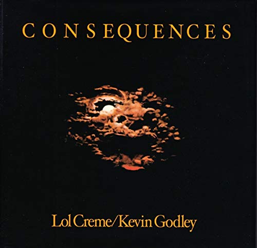 CD cover for "Consequences" by Godley & Creme, dark abstract image.