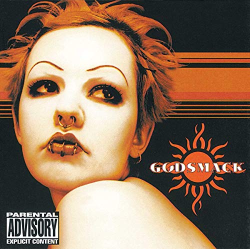 Godsmack album cover featuring a close-up of a woman with dark makeup.