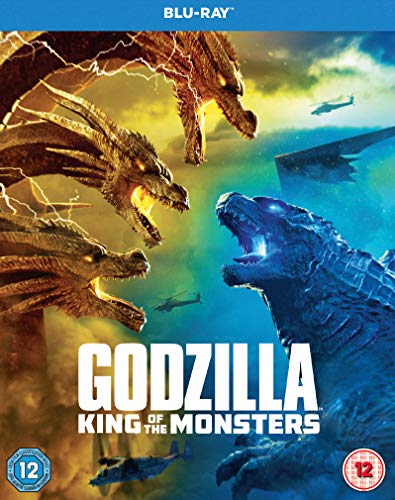 "Blu-ray cover featuring Godzilla and another monster facing off, with aircraft in the background."
