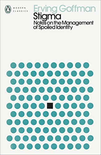 Book cover of Stigma by Erving Goffman with a pattern of teal circles and square.